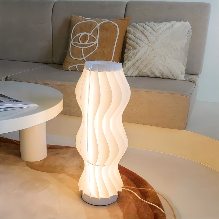 Damp Hula Wave vormige tafellamp voor slaapkamer
