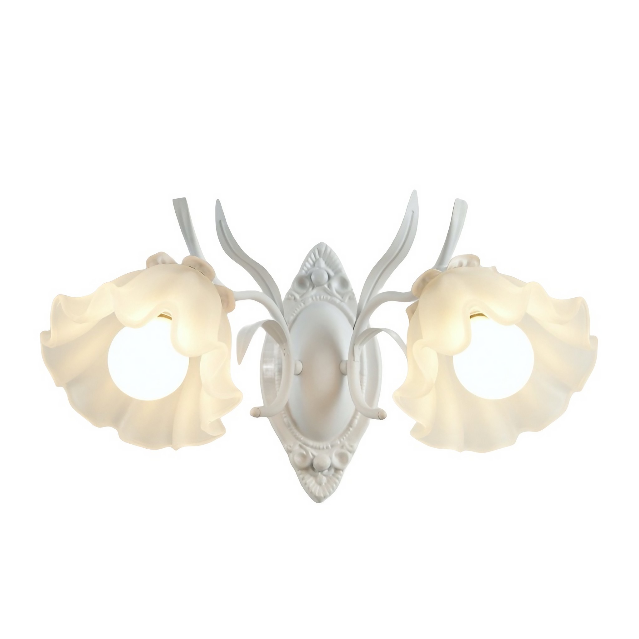 Nordic Retro Leliebloem Glazen Wandlamp HL304