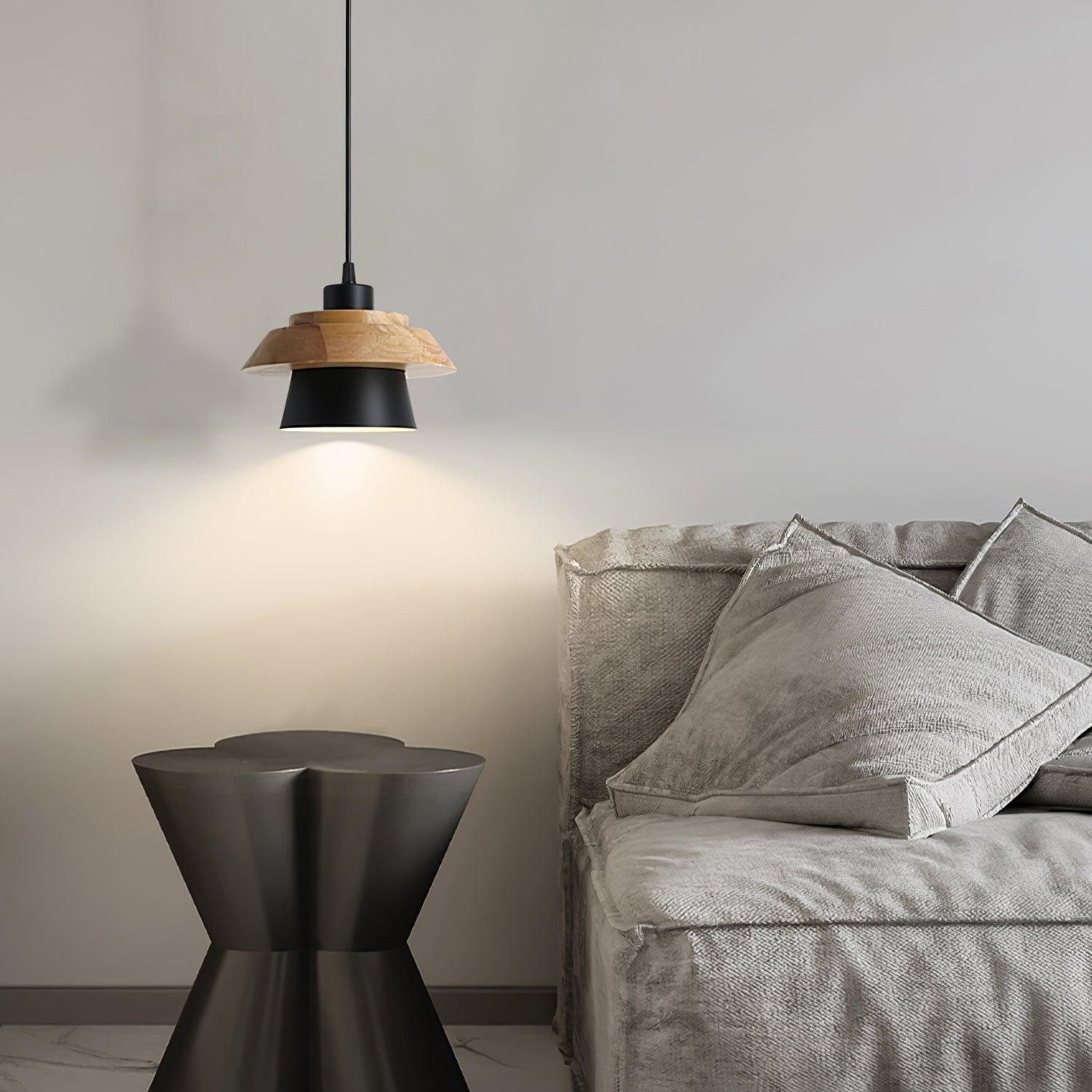 Hanglamp van steenhout HL728