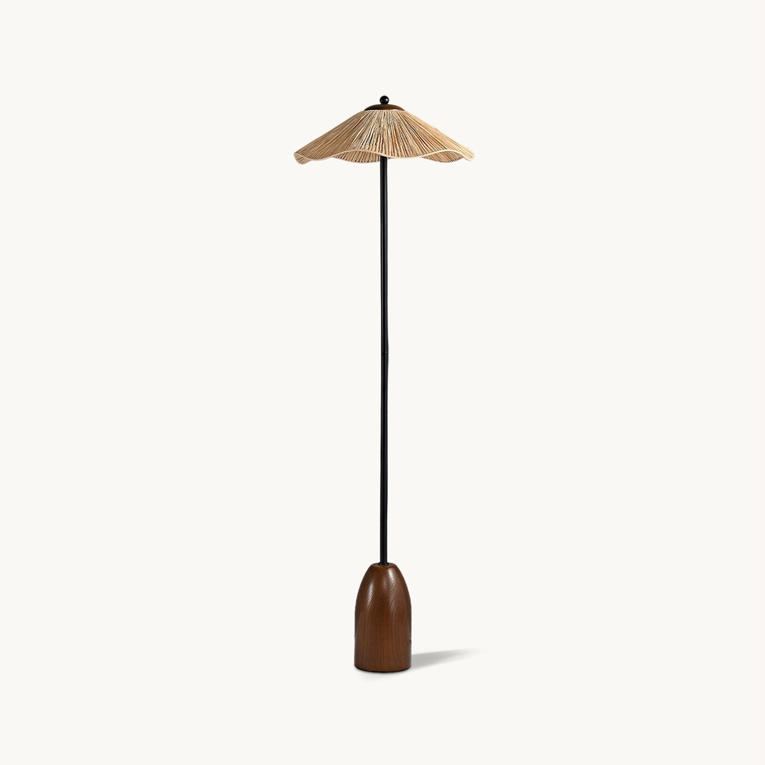 Retro strohoed vloerlamp HL1184