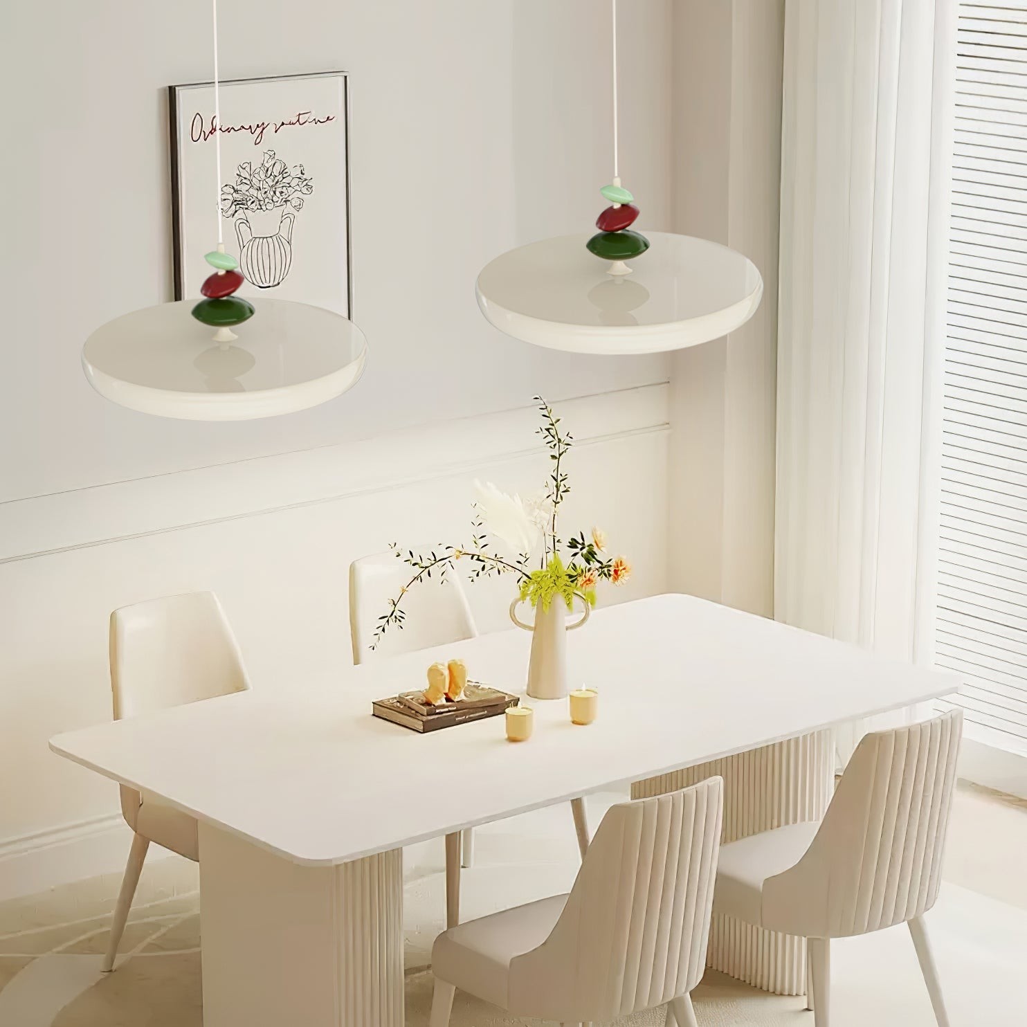 Nordic UFO Kleurrijke LED Hanglamp HL822