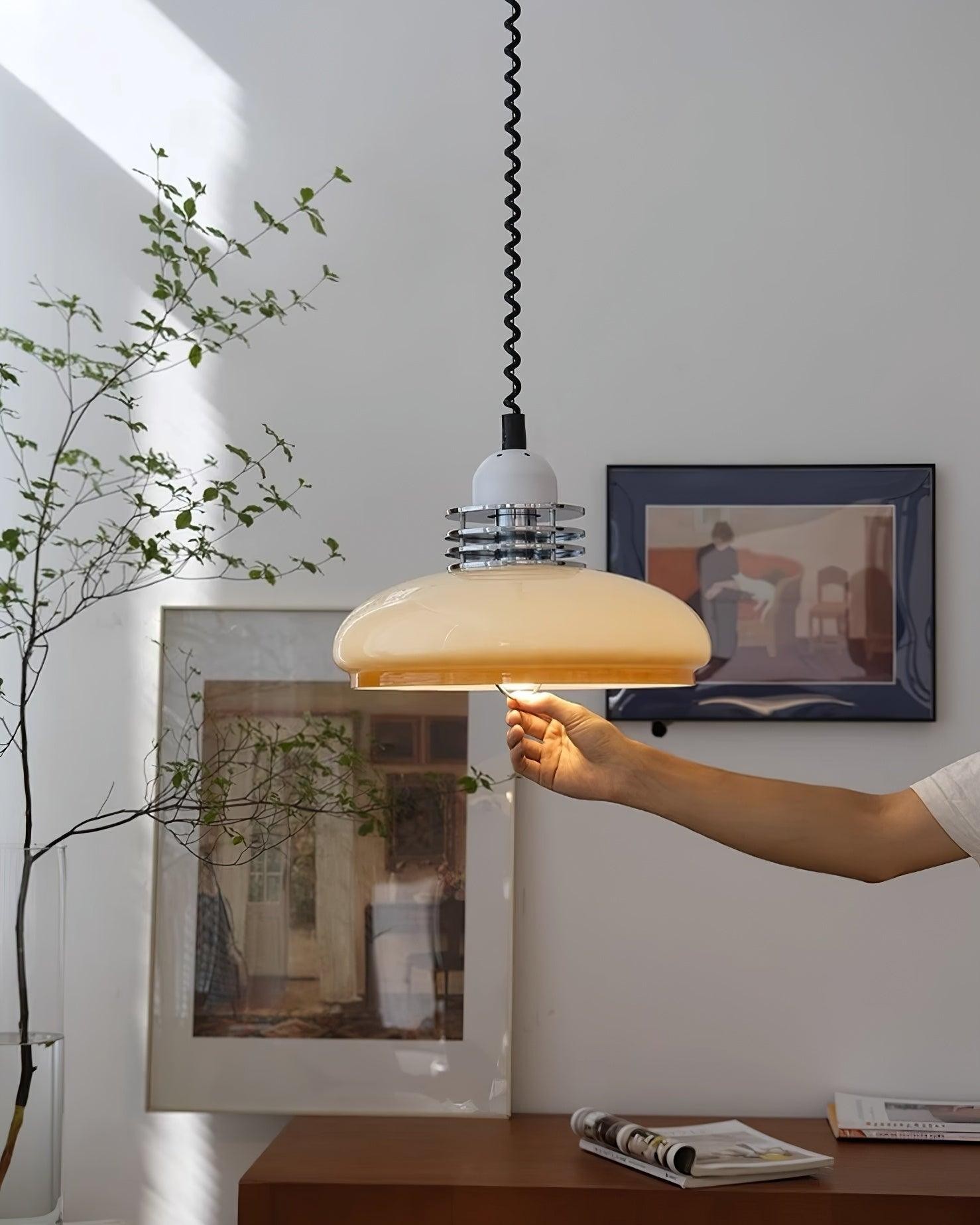 Nordic Cream intrekbare hanglamp HL914
