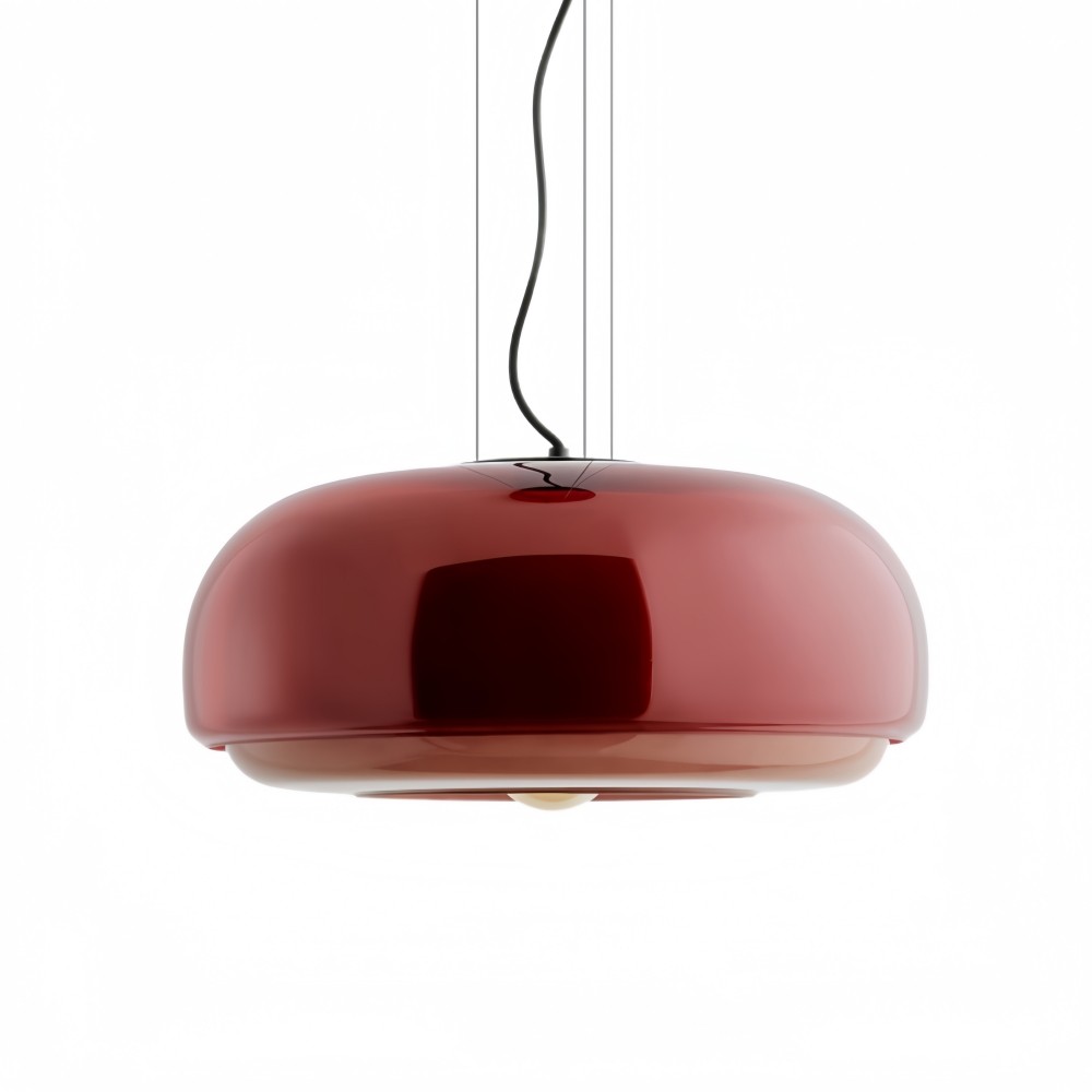 Clinco Macaron Hanglamp met Glas-in-lood - Moderne Hanglamp voor Eetkamer en Slaapkamer HL1098