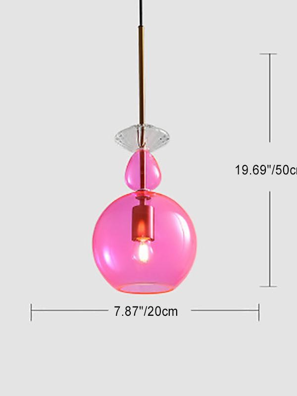 Scandinavische Cilindervormige Ronde Schijfvormige Glazen Hanglamp HL1078