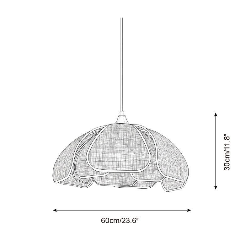 Hanglamp met lattenstructuur HL2844