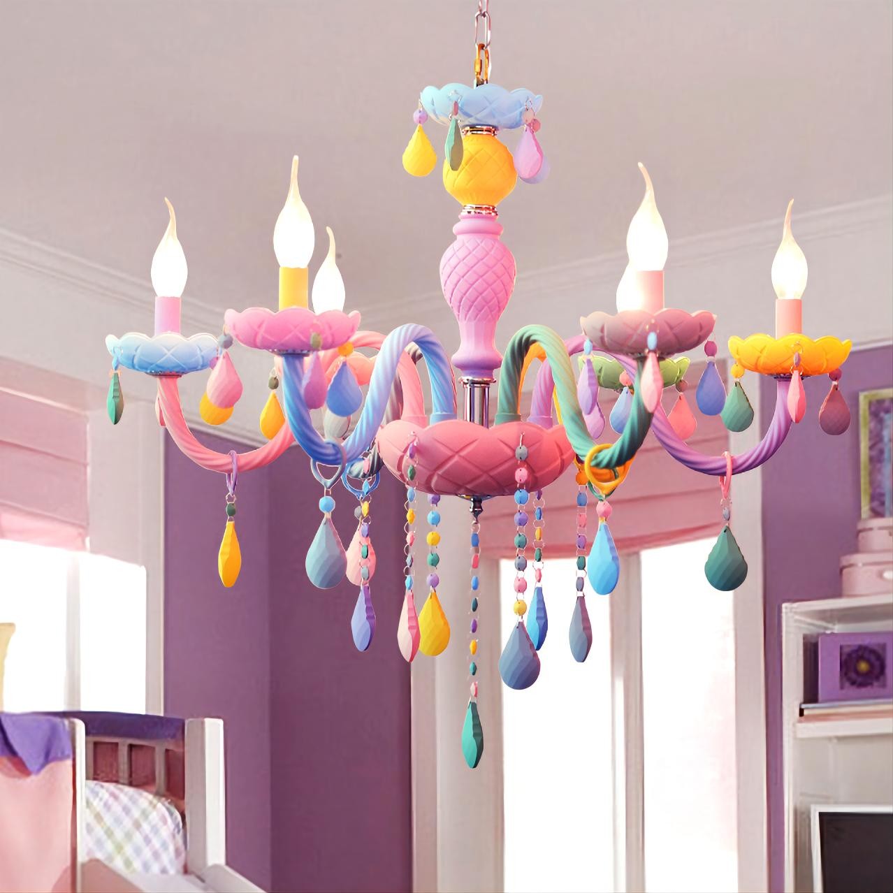 Macaron Kroonluchter Voor de Babykamer