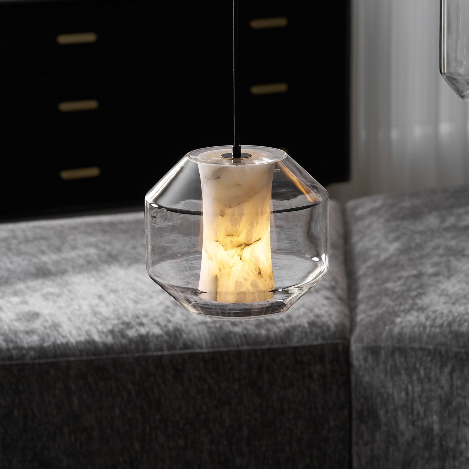 Hanglamp van albastglas HL2997