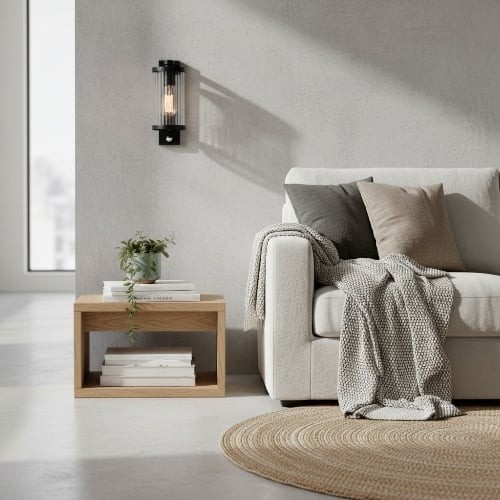 Karbonis Moderne Buitenwandlamp - Bewegingssensor Beveiligingslamp voor Veranda en Tuin HL2205
