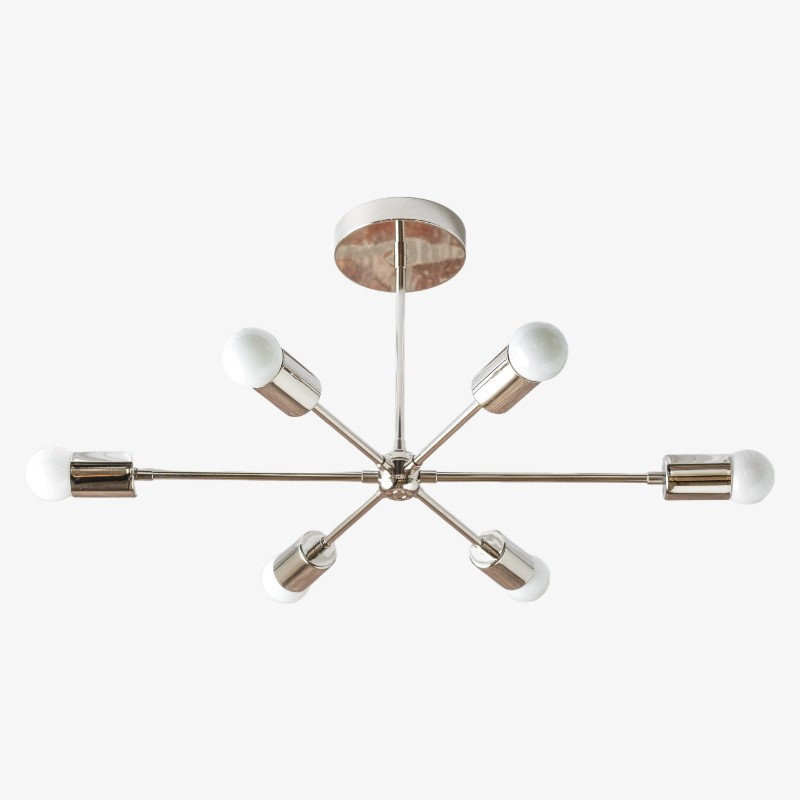Mobilux Line Mid Century Modern Kroonluchter - 6-kops Hangende Plafondlamp HL1674