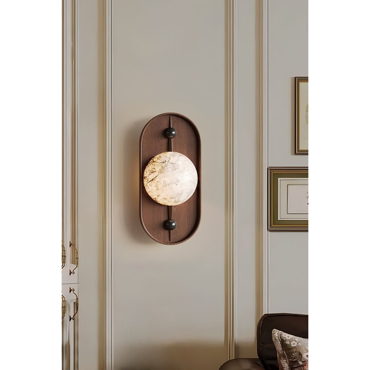 Bezel alabaster wandlamp HL2946