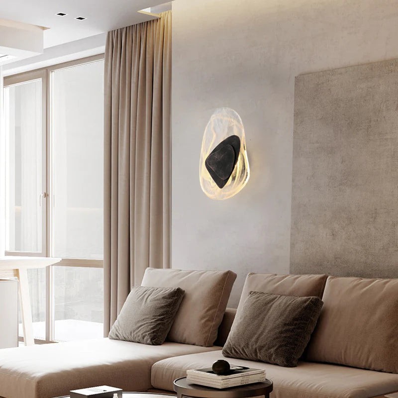 Water Ripple Sculpturale Wandlamp HL1255