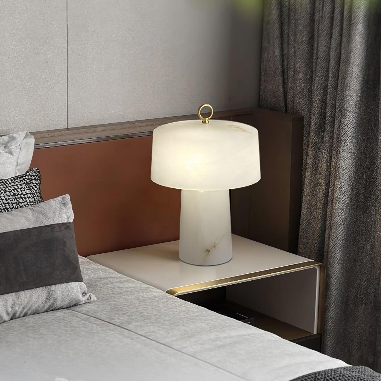 Lichte luxe stijl marmeren stenen tafellamp HL355