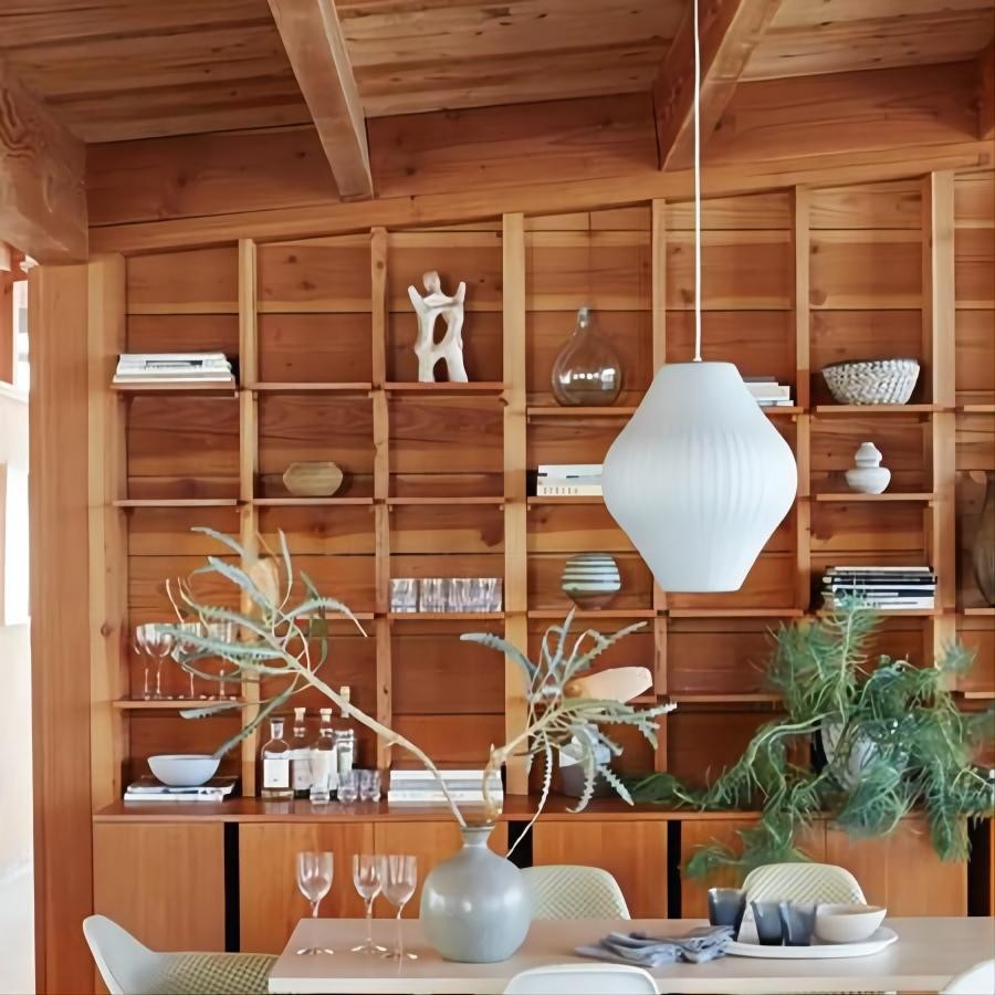 Saucer Zijde Bubble Hanglamp Woonkamer