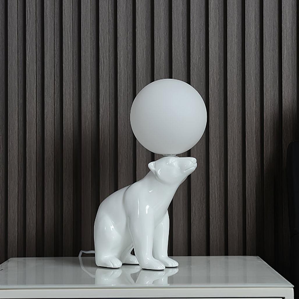 Creatieve witte tafellamp met dierenbeervorm HL124