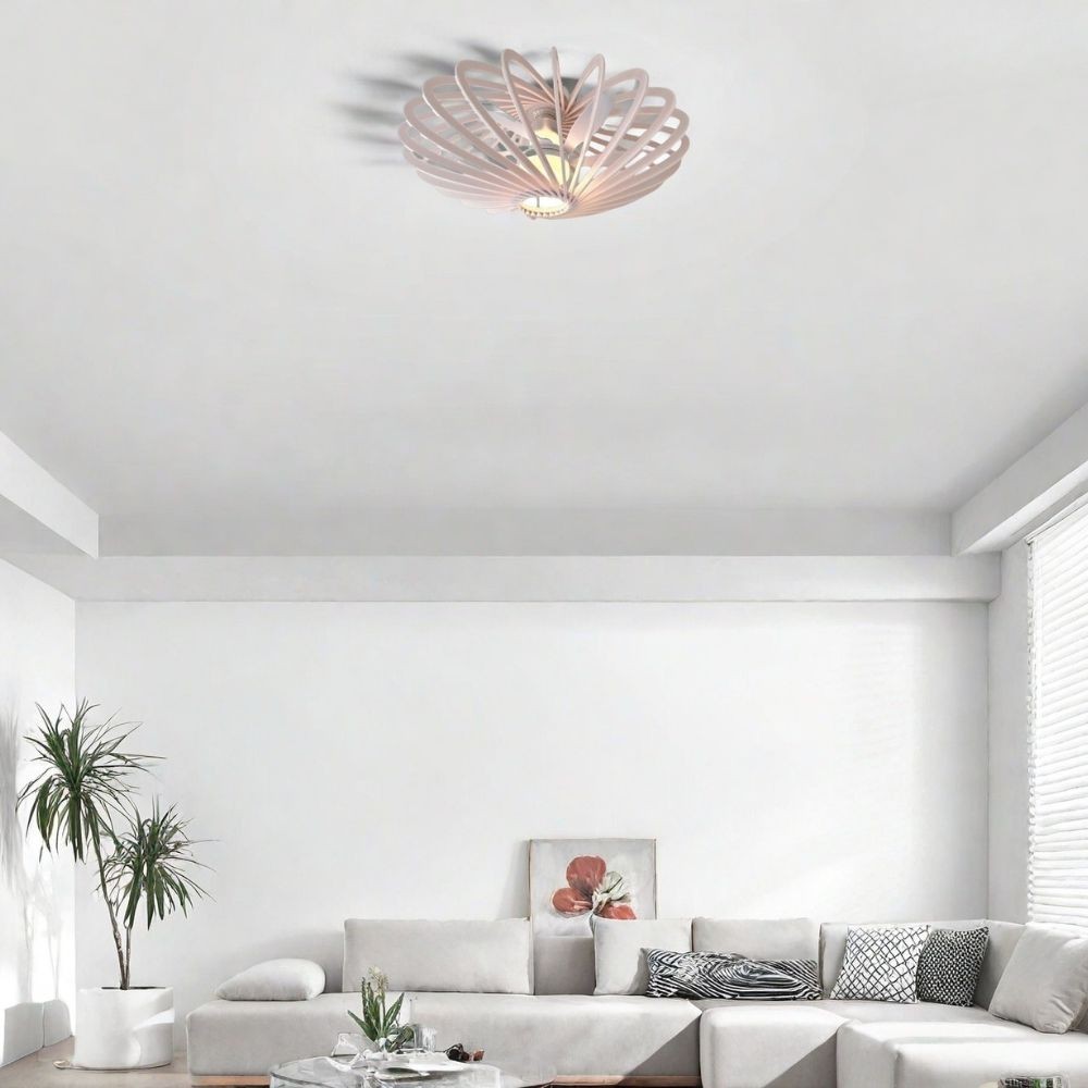 Ventilator plafondlamp - Metalen Kooi Plafondlamp HL1040