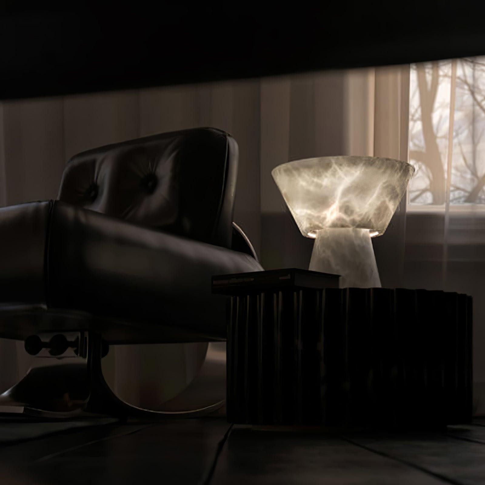 Beta Marmer Albasten Tafellamp HL2939