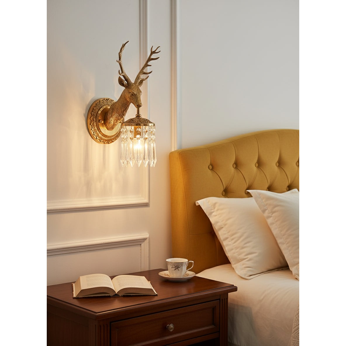Wandlamp met geweikristal HL3293