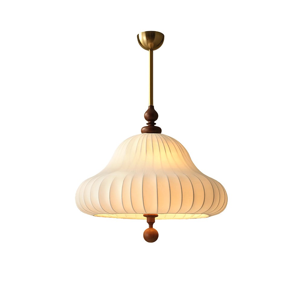 Moderne creatieve retro Wabi-Sabi-stijl stoffen houten hanglamp HL553