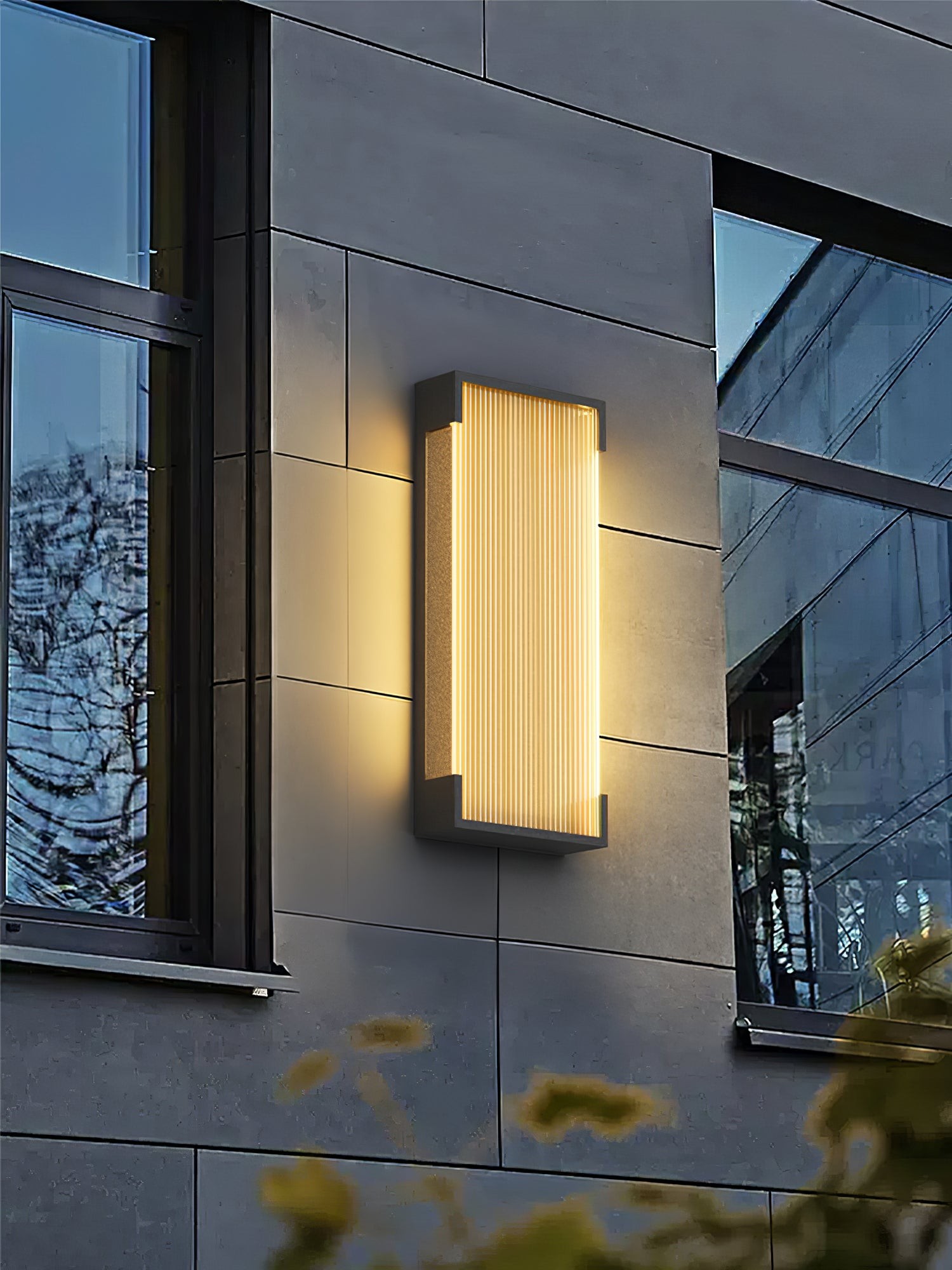 Rechthoekige buitenwandlamp HL793