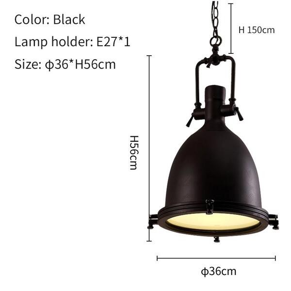 metalen industriële hanglamp HL37