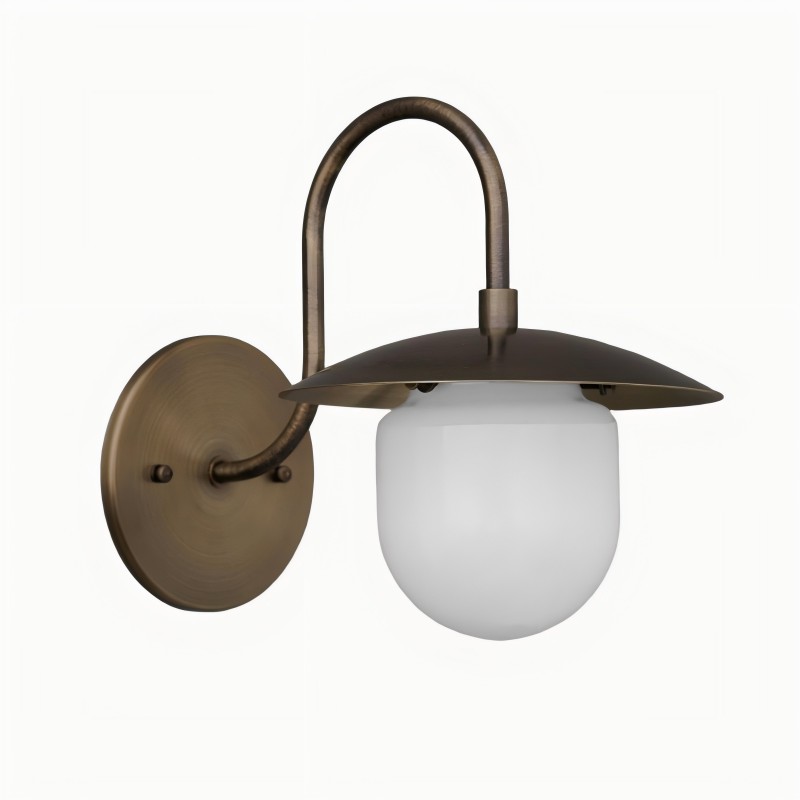 Curva metalen gebogen messing wandlamp - elegante metalen lamp voor moderne interieurs HL1773
