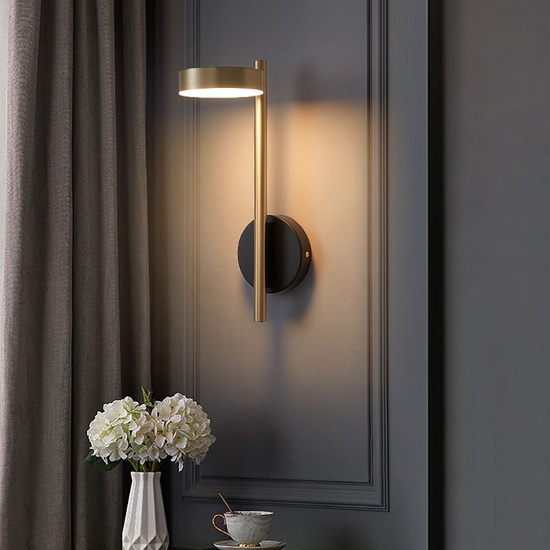 Italiaanse eenvoudige ronde metalen wandlamp HL453