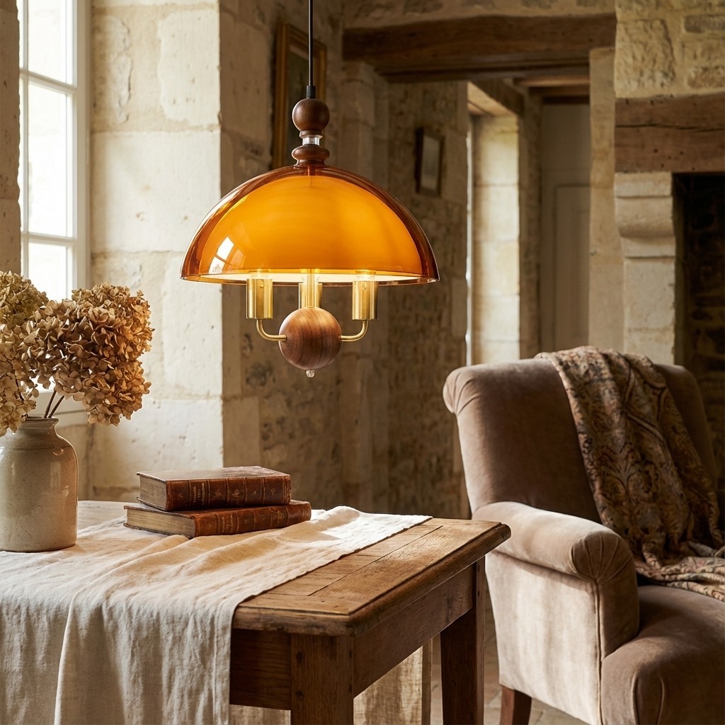 Afterglow Sunset Middeleeuwse Hanglamp - Franse Acryl Hanglamp voor Eetkamer en Hal HL2296