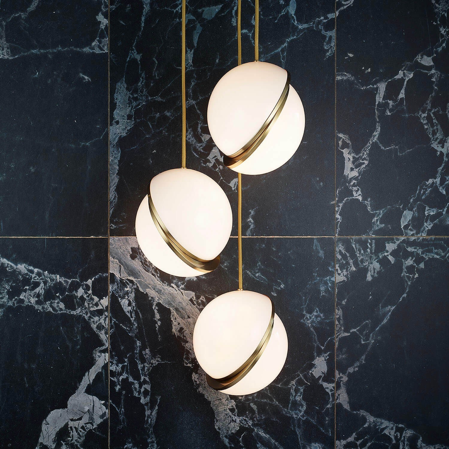 Crescent Opalen Bol Hanglamp