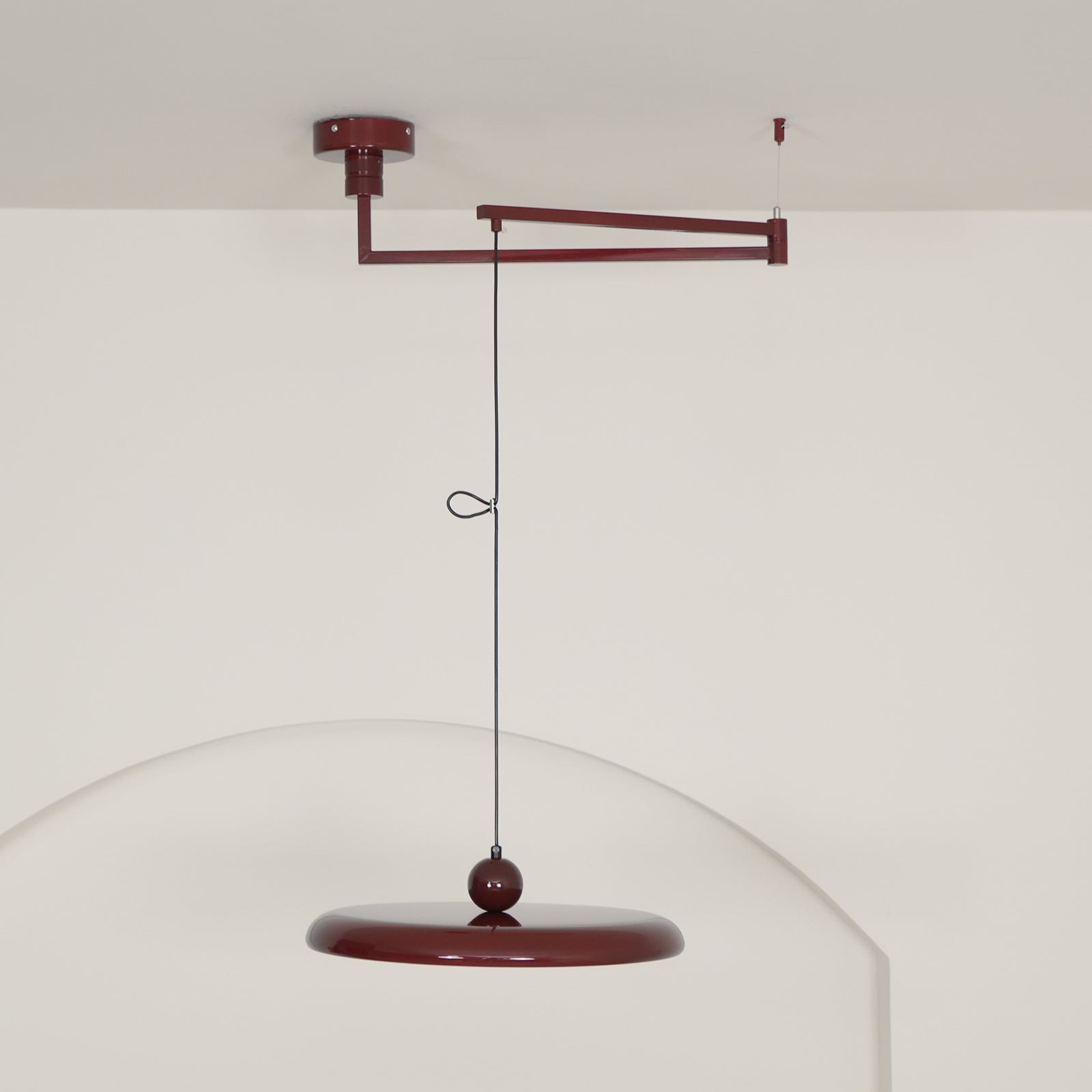 Eenvoudige moderne verstelbare hanglamp met zwenkarm HL885