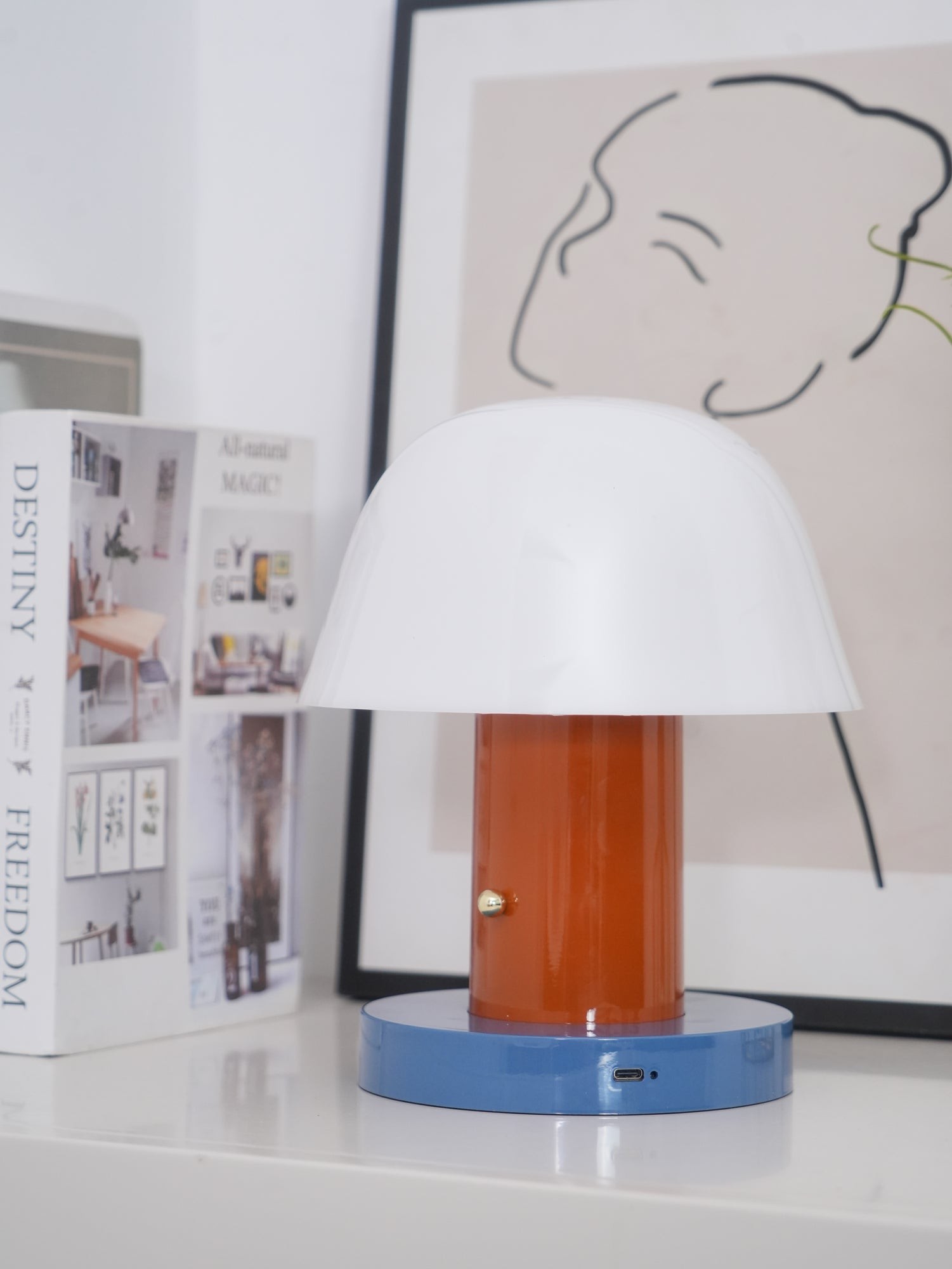 Minimalistische Paddenstoel Snoerloze Tafellamp HL679