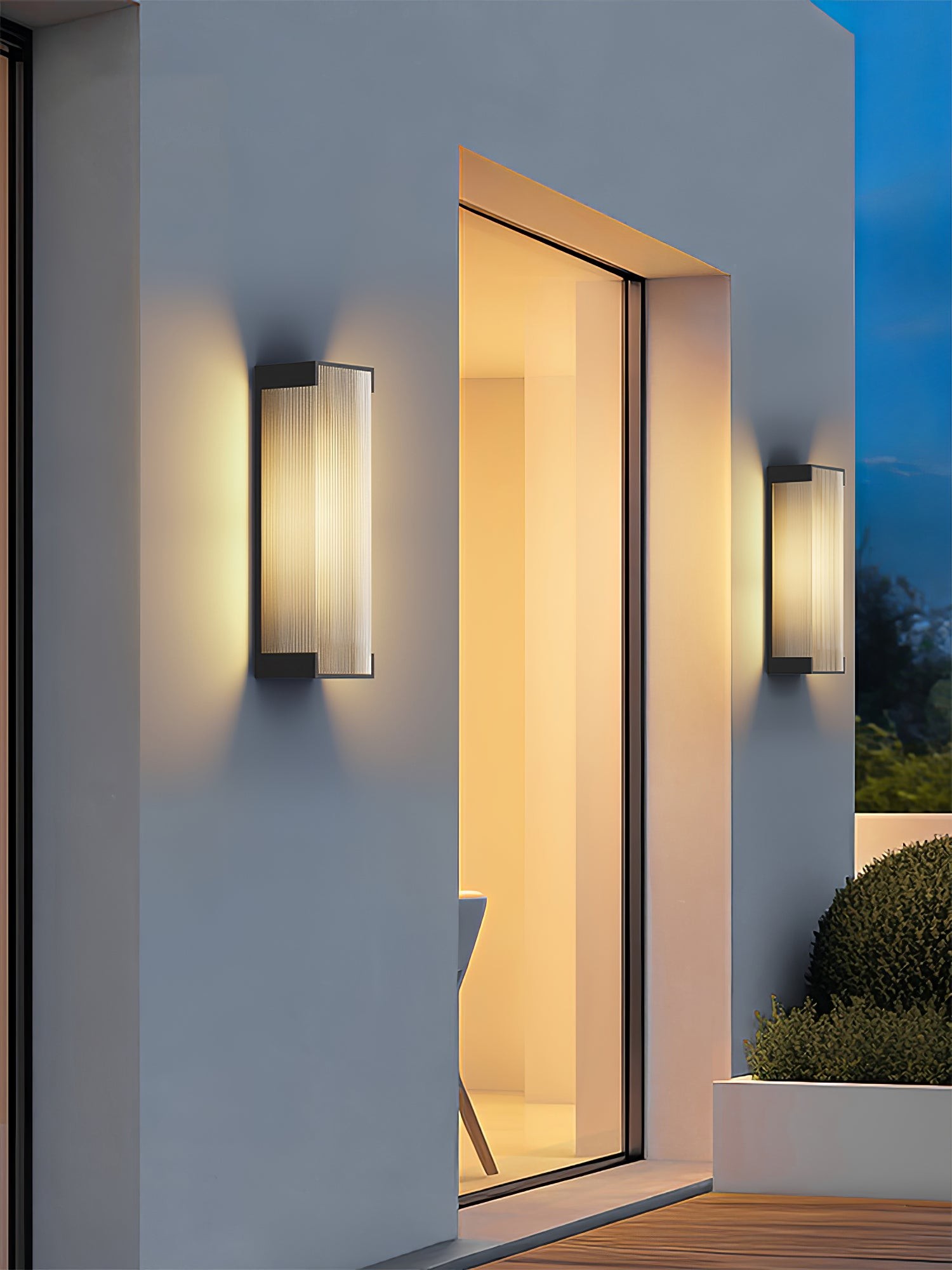 Rechthoekige buitenwandlamp HL793