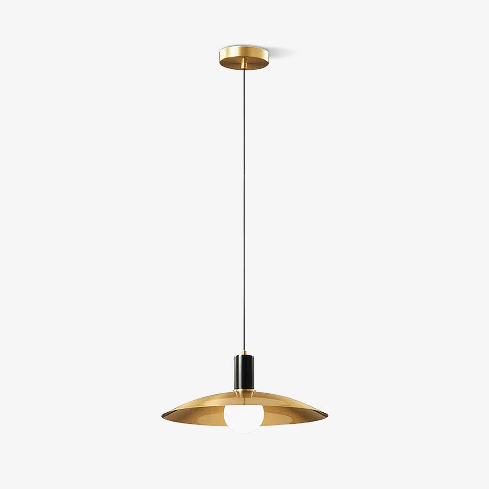 Messing uitlopende hanglamp HL392