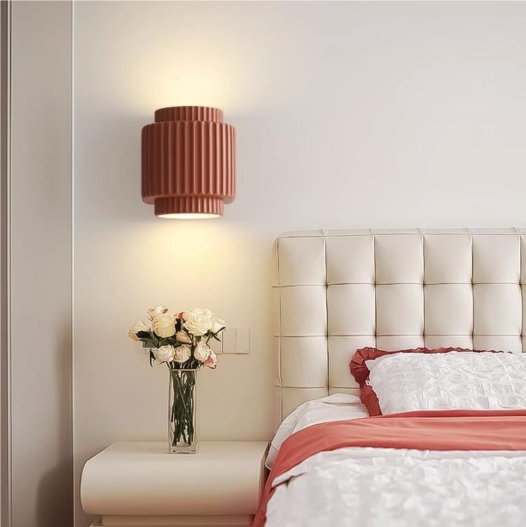 Cilinder hars semi inbouw wandlamp HL226