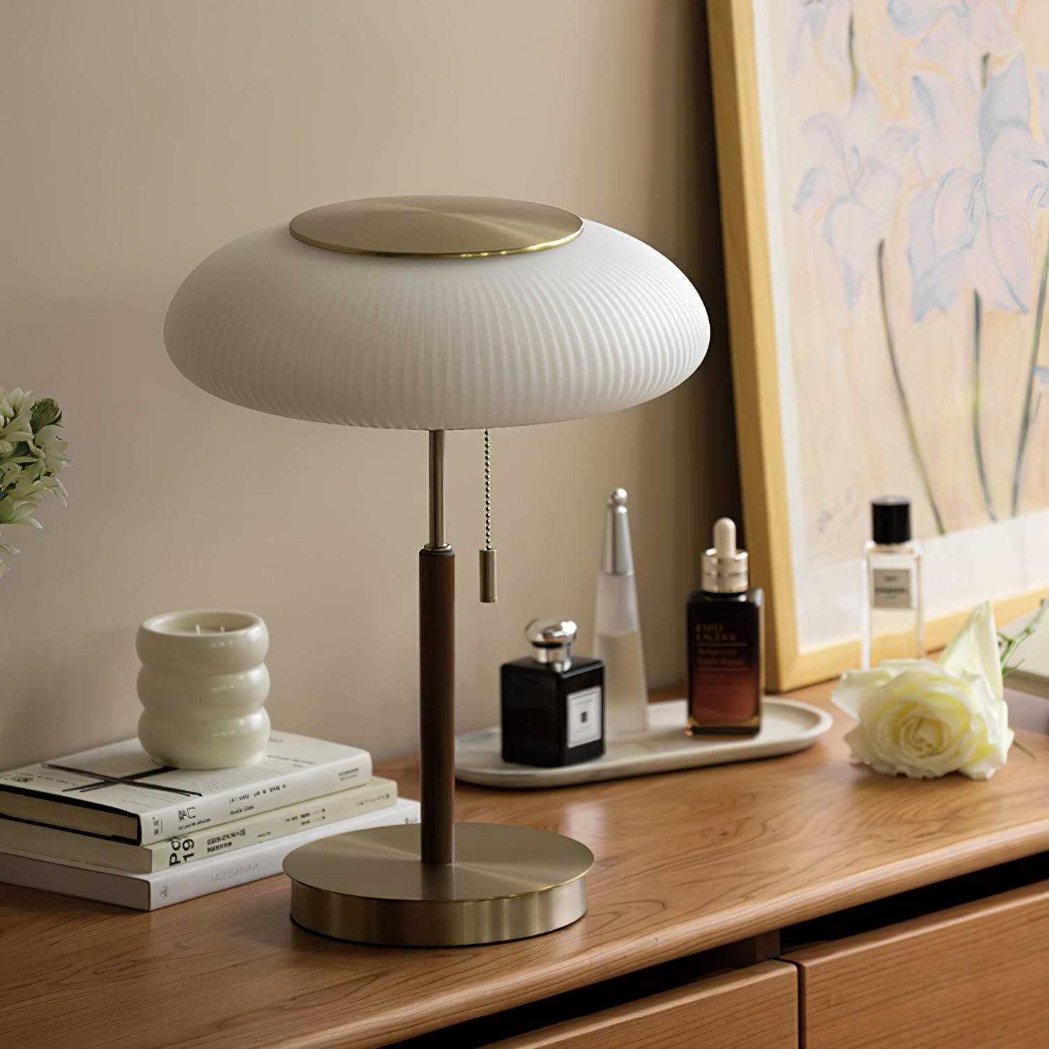 Witte prachtige luxe mode metalen tafellamp HL719