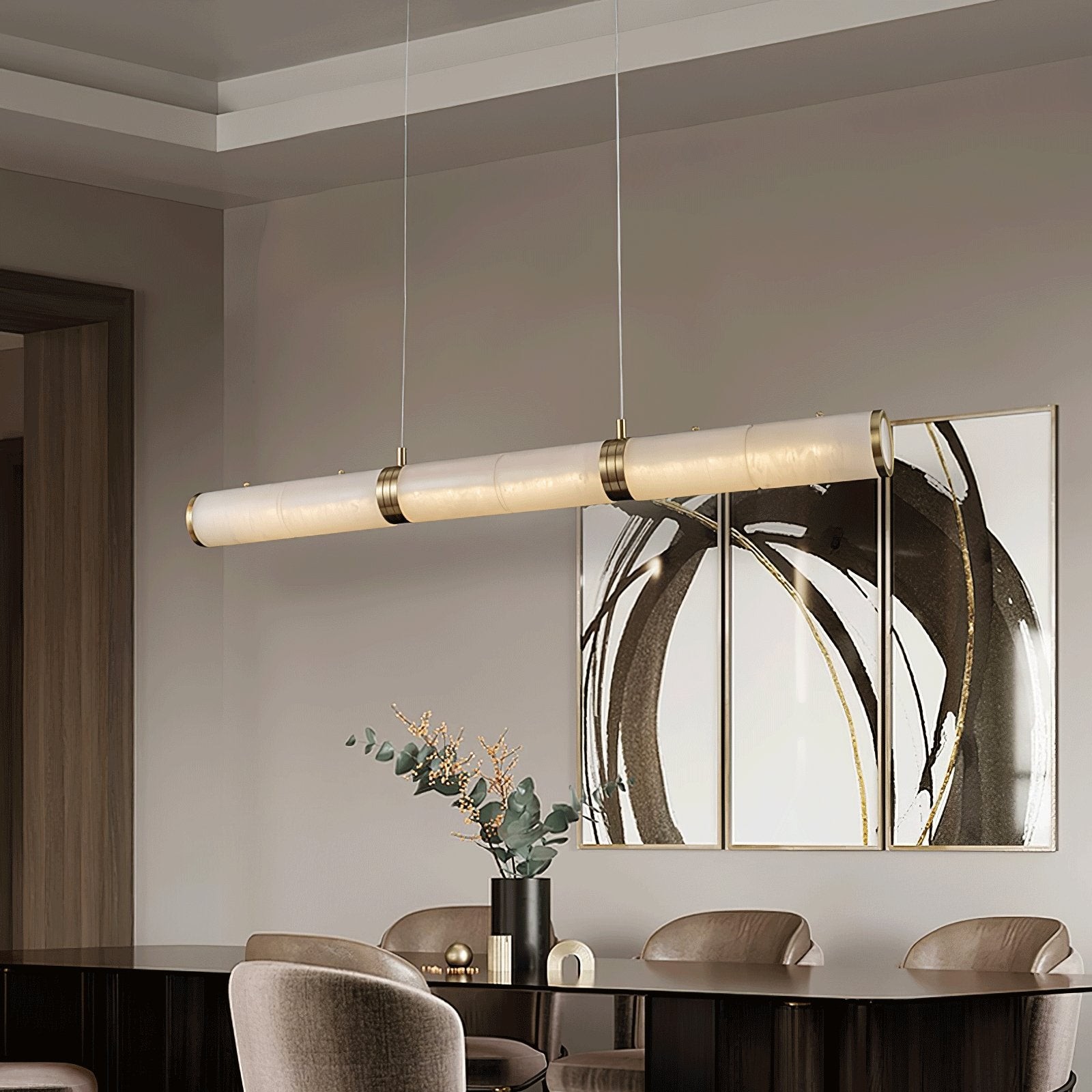 Luxe albasten balken hanglamp HL345