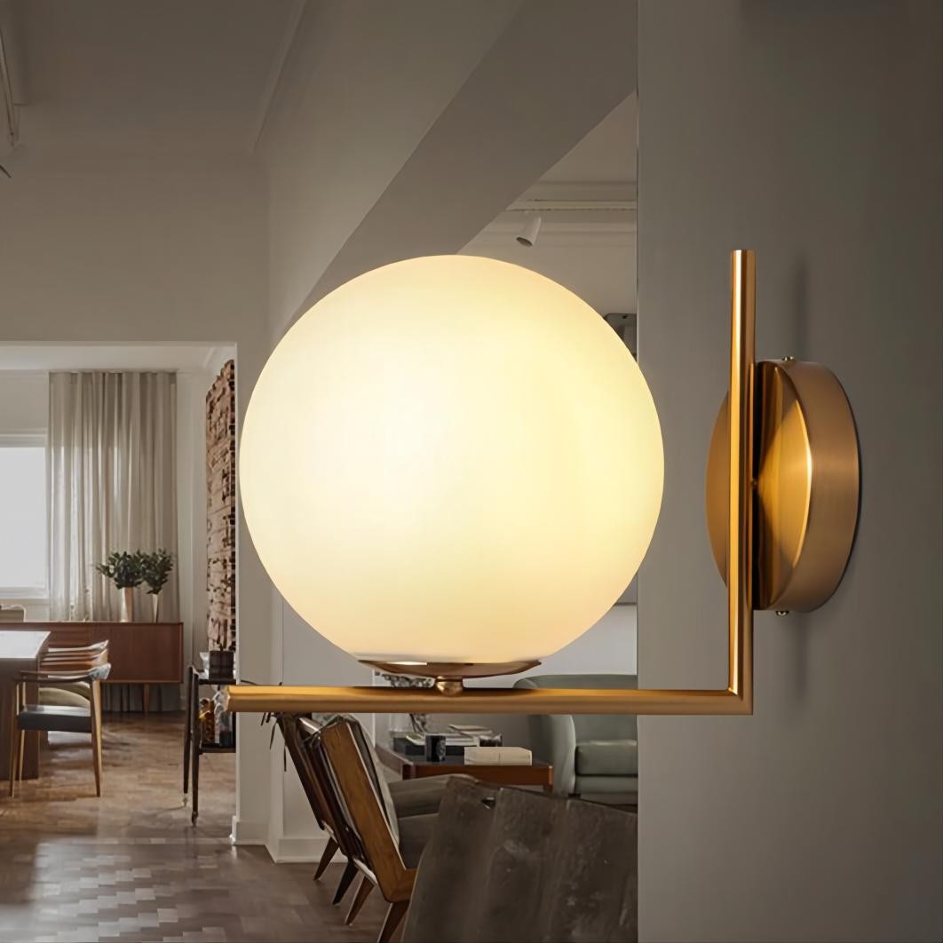 Iscalia Glazen Bal Wandlamp