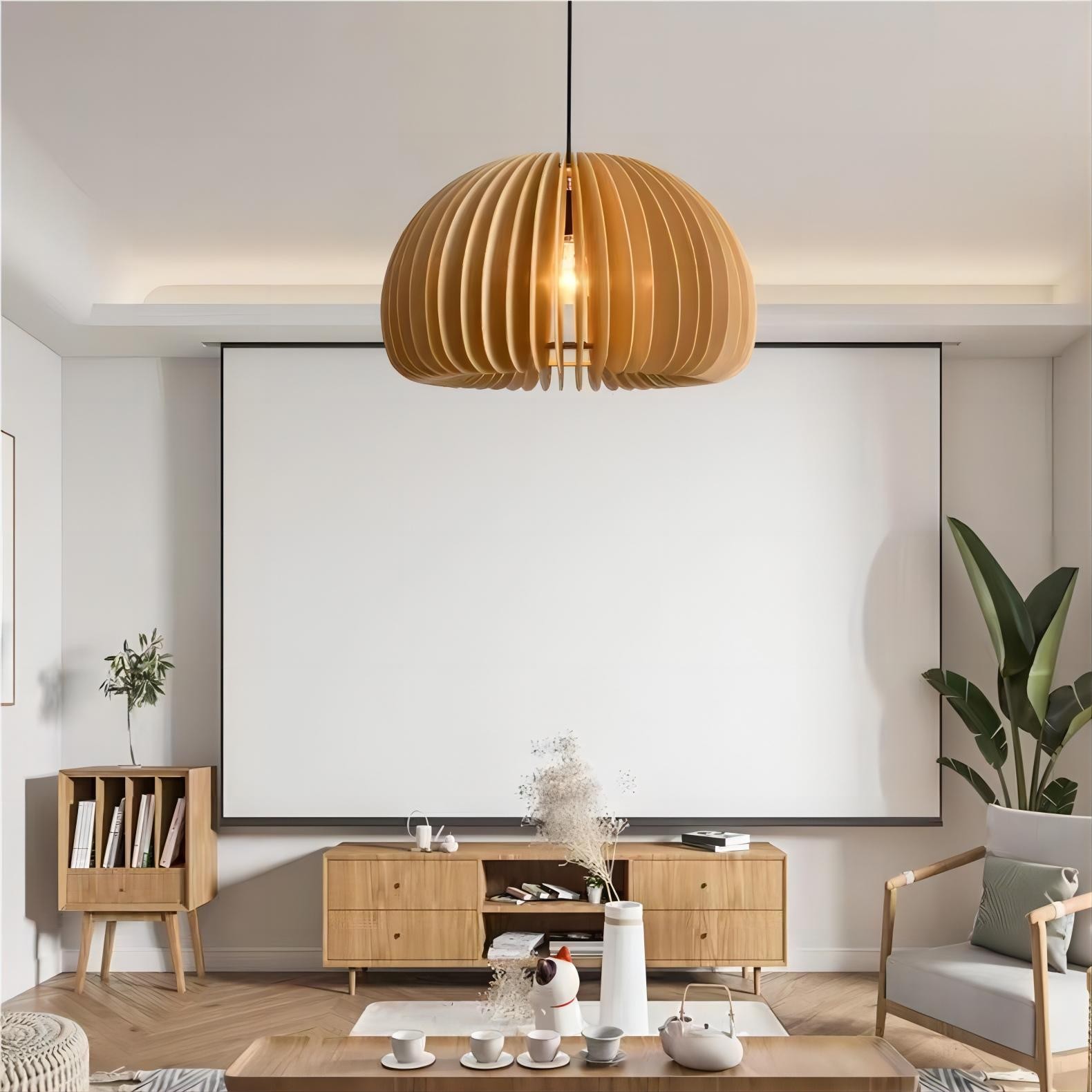 Creatieve Houten Pompoen Hanglamp HL77