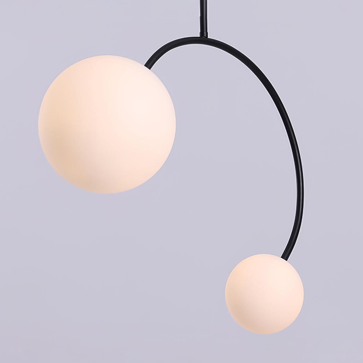Creatieve dubbele glazen hanglamp HL365