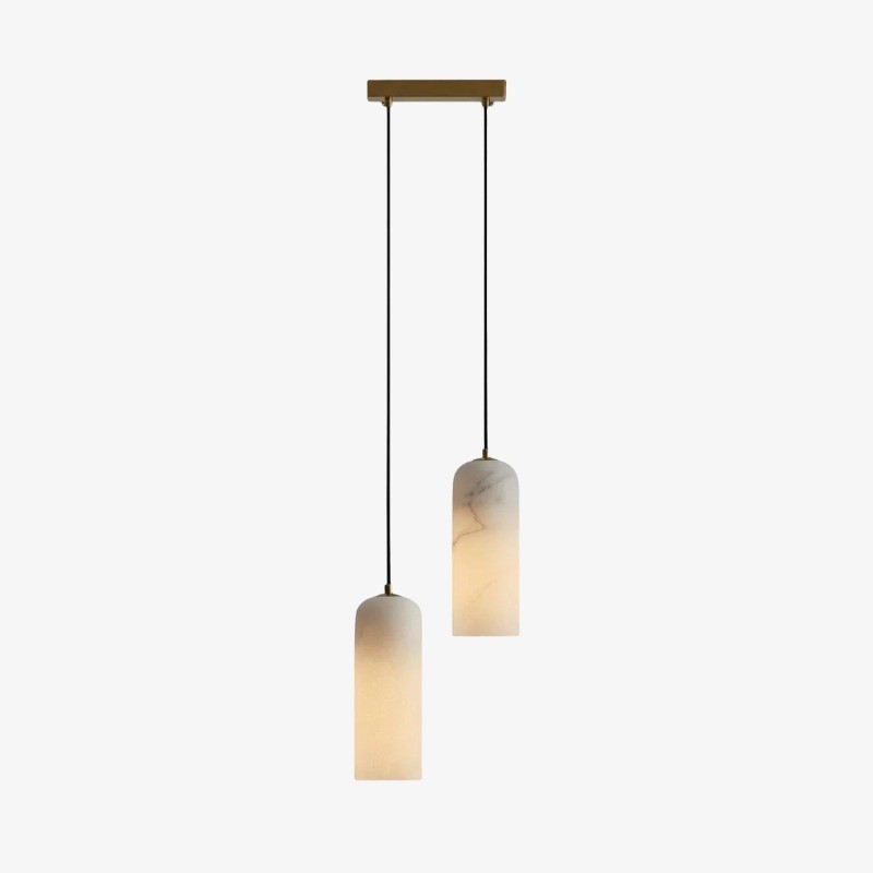 Alabresca Mid Century Alabaster Hanglamp - Hanglamp met meerdere koppen voor keukeneiland HL2487