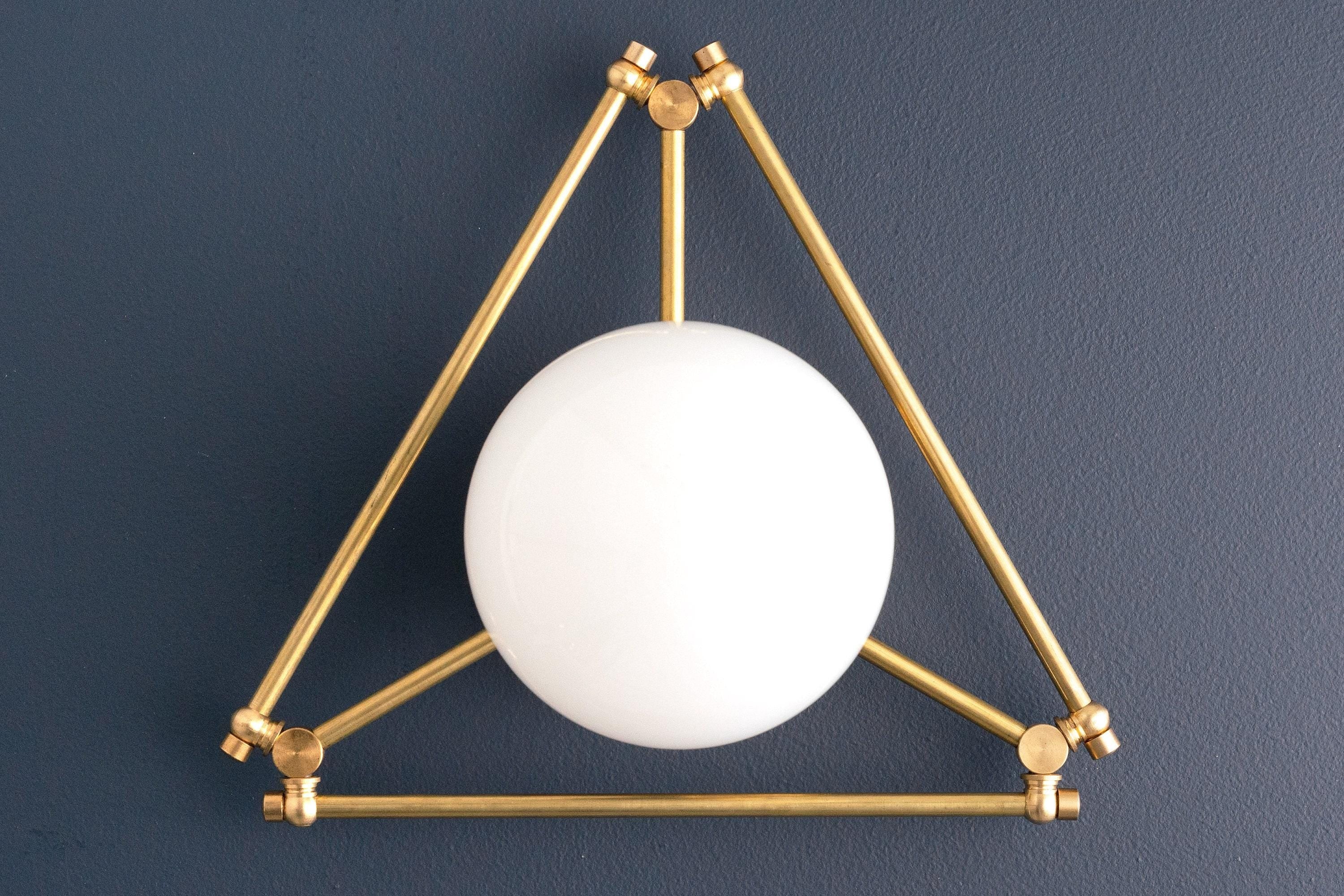 Glorica Glazen Geometrische Plafondlamp van Messing - Mondgeblazen Bolontwerp HL1725