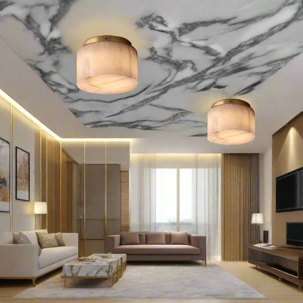 Rivage Alabaster Minimalistische Plafondlamp HL3501