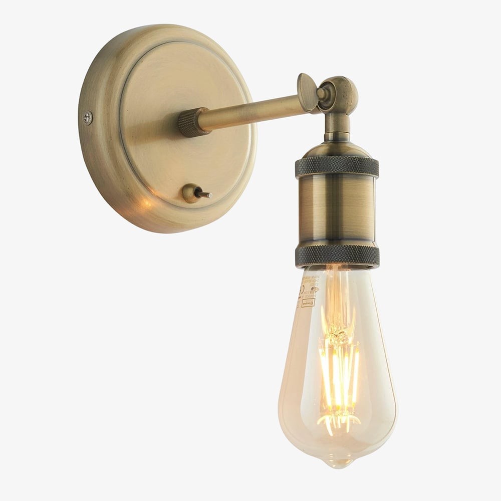 Vintage Hal messing verstelbare wandlamp voor woonkamer HL1826