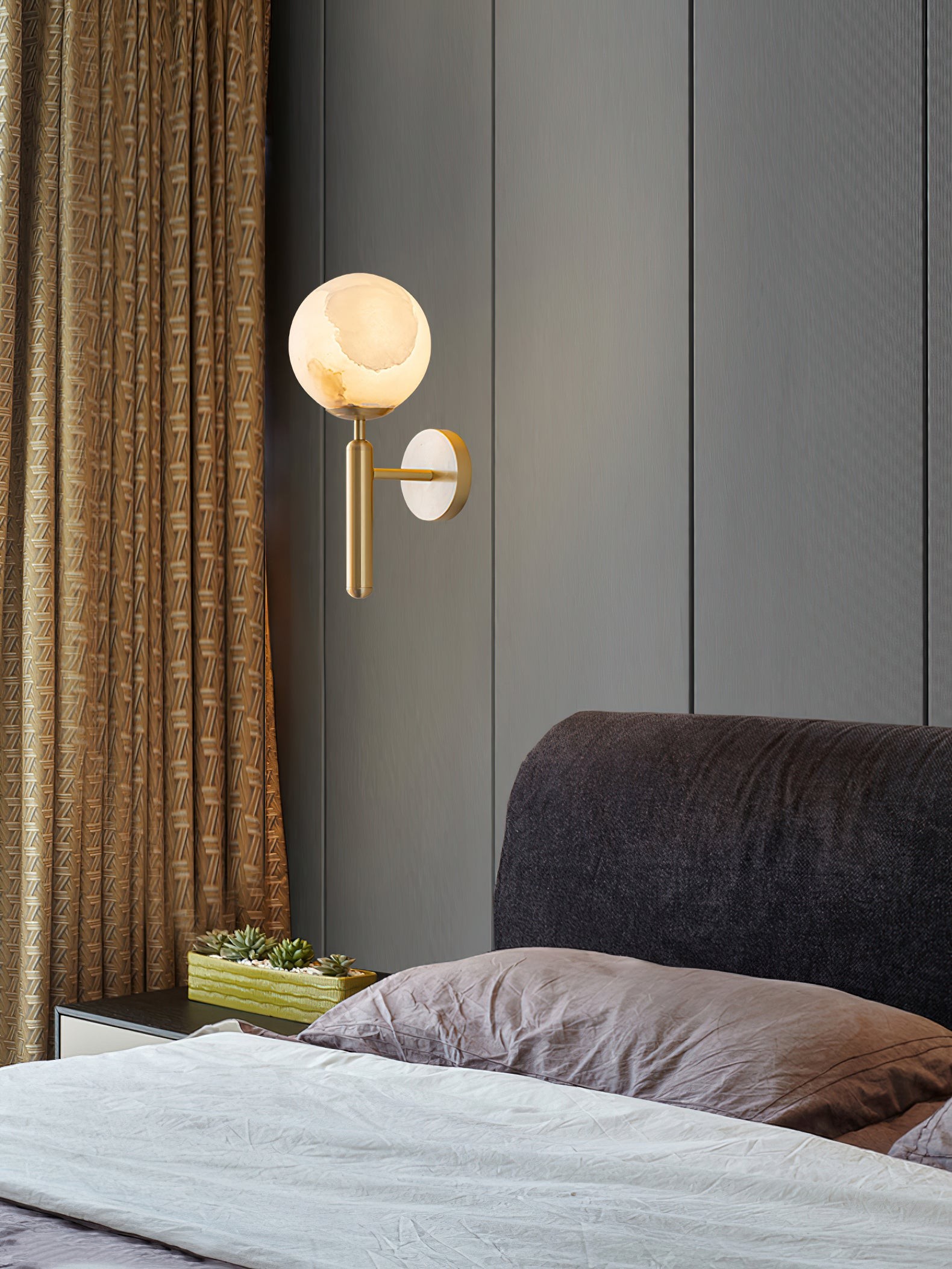 Mian alabaster wandlamp HL2992