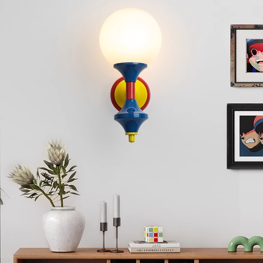 Franse Stijl Gekleurde Wandlamp HL370