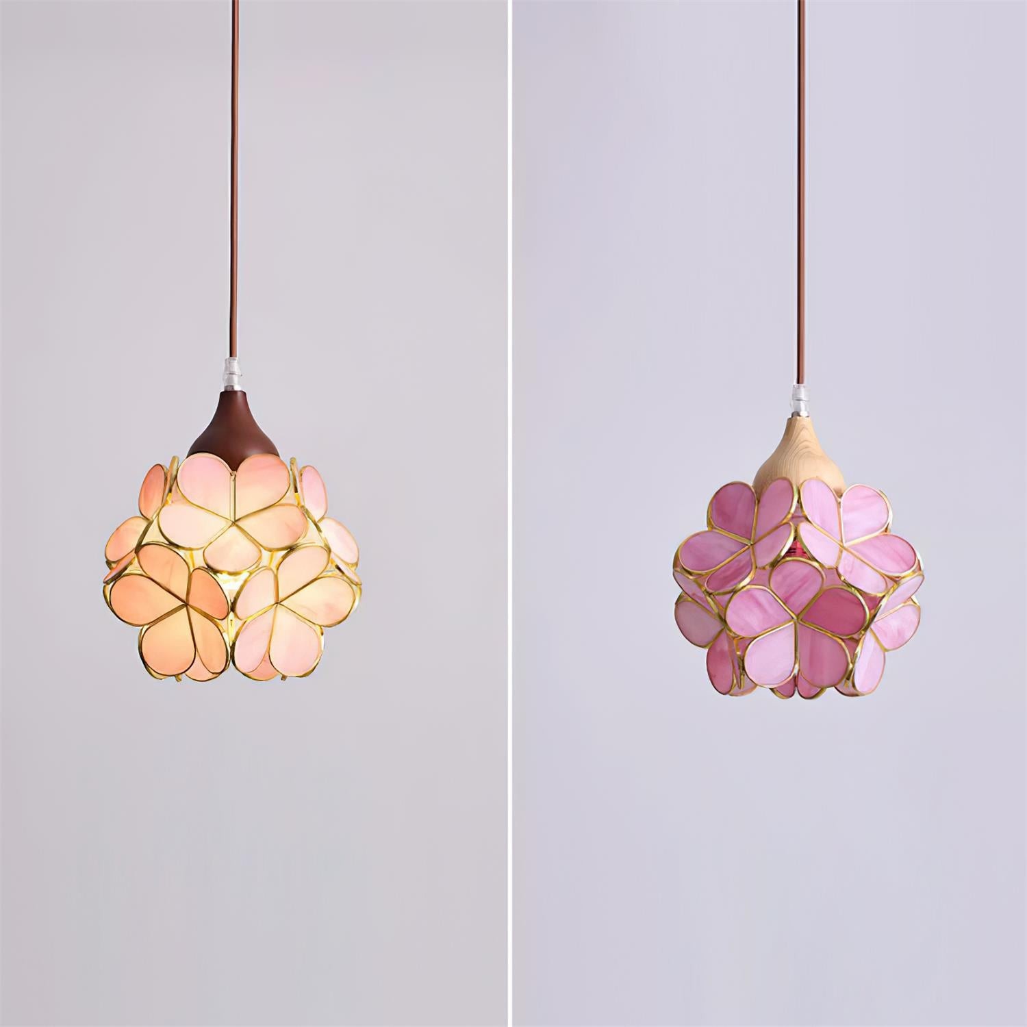 Franse creatieve pastorale stijl bloemen hanglamp HL595