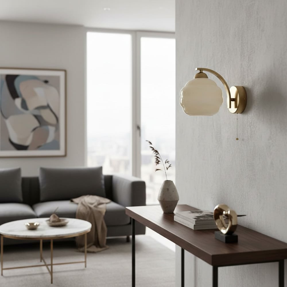 Curvona Bauhaus melkglas wandlamp - Minimalistische decoratie-upgrade HL1819