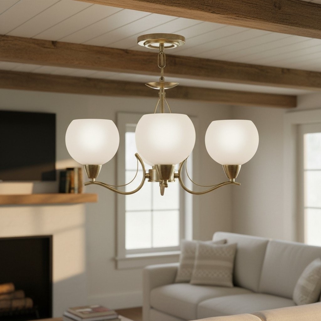 Armicora Antieke Kroonluchter met Meerdere Lampen - Elegante Metalen Afwerking voor Eetkamers of Woonkamers HL2135