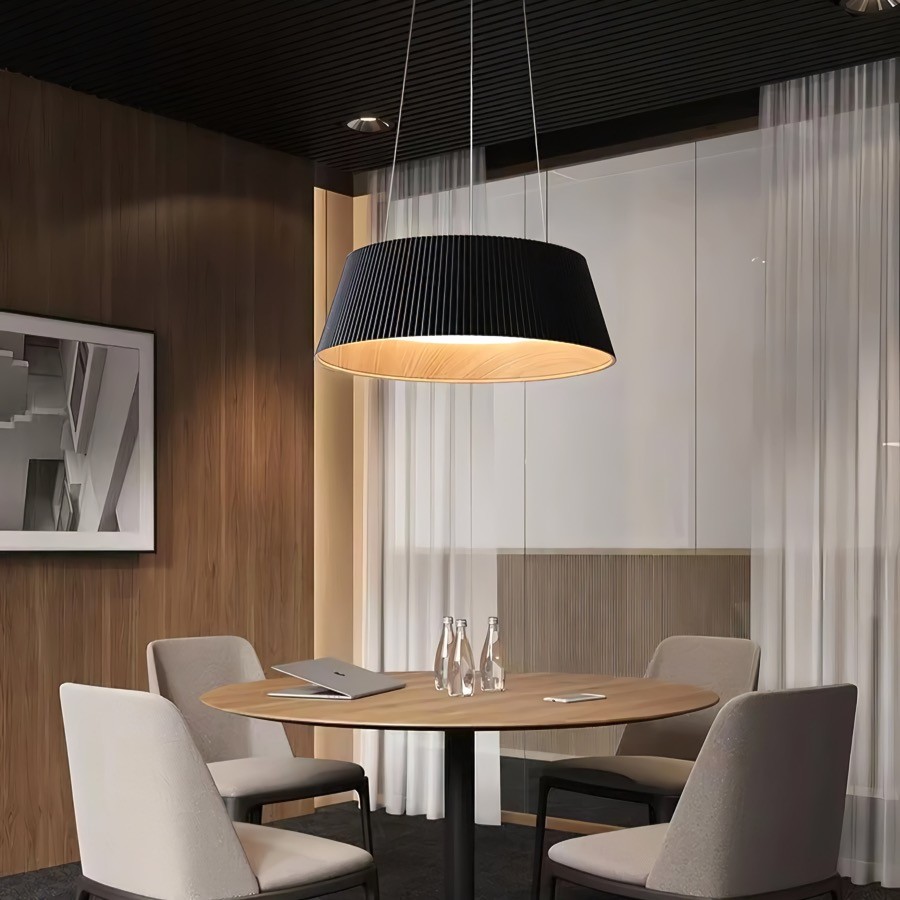 Moderne Geribbelde Ronde Hanglamp HL264