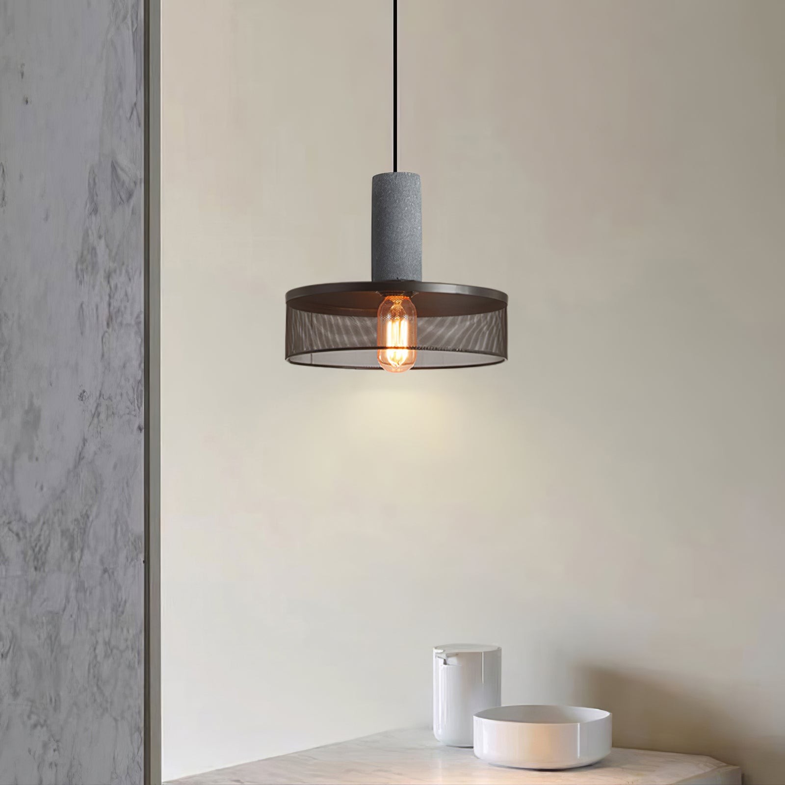 Cement Mesh Hanglamp HL503