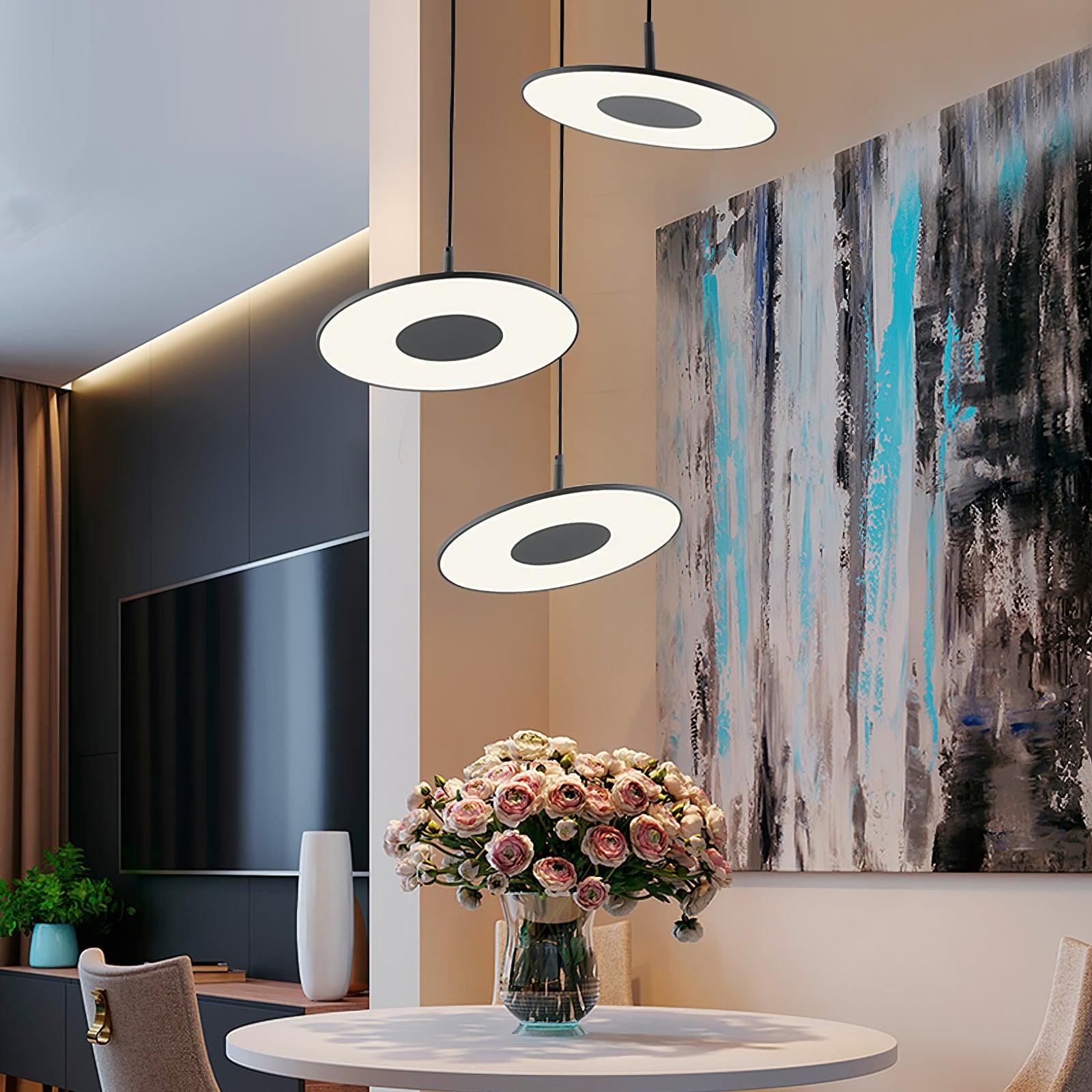 Ronde schijf hanglamp HL492